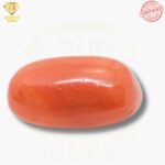 Natural Oval Red Coral Moonga - Moonga - Taiwan - 7.80 Carat - SKU - AGNORM780C