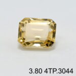 Natural Yellow Citrine Topaz Pukhraj - 3.80 Carat