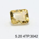 Natural Yellow Citrine Topaz Pukhraj - 5.20 Carat