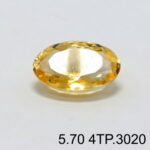 Natural Yellow Citrine Topaz Pukhraj - 5.70 Carat