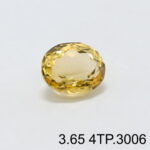 Natural Yellow Citrine Topaz Pukhraj - 3.65 Carat